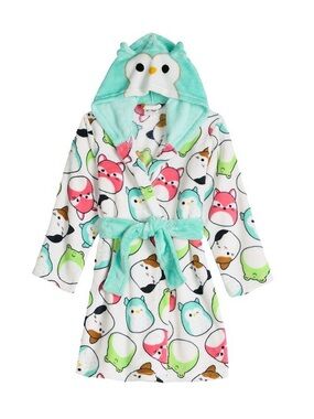 Kids Squishmallow Hooded Bathrobe
